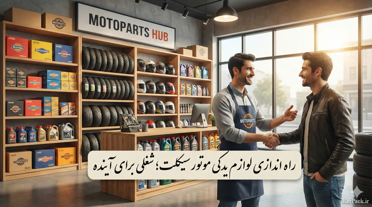 راه اندازی مغازه لوازم یدکی موتور سیکلت